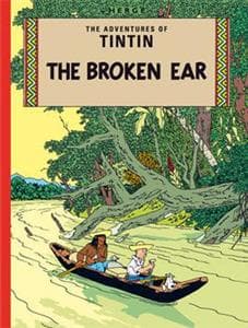 جلد کتاب The Broken Ear تنتن TINTIN